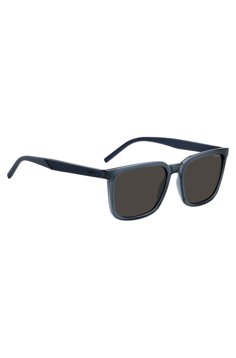 BLUE SUNGLASSES WITH TEXTURED TEMPLES 4