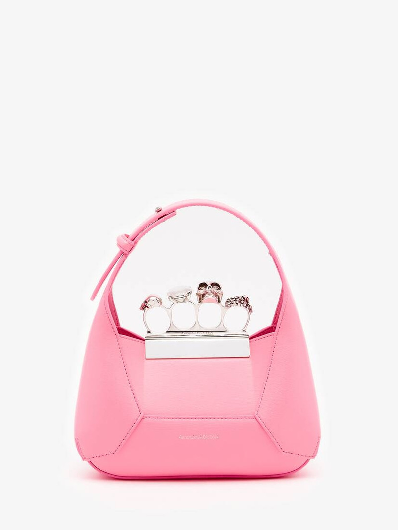 Women's The Jewelled Hobo Mini Bag in Psychedelic Pink - 1