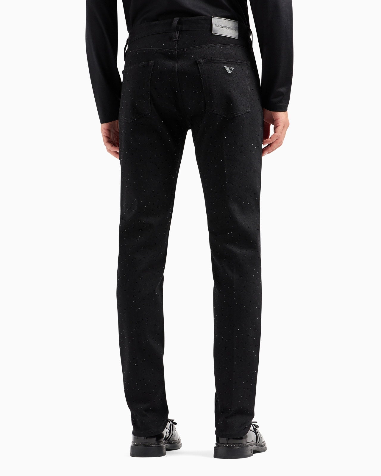 J75 Clubwear slim-fit bull denim jeans with all-over rhinestones - 3