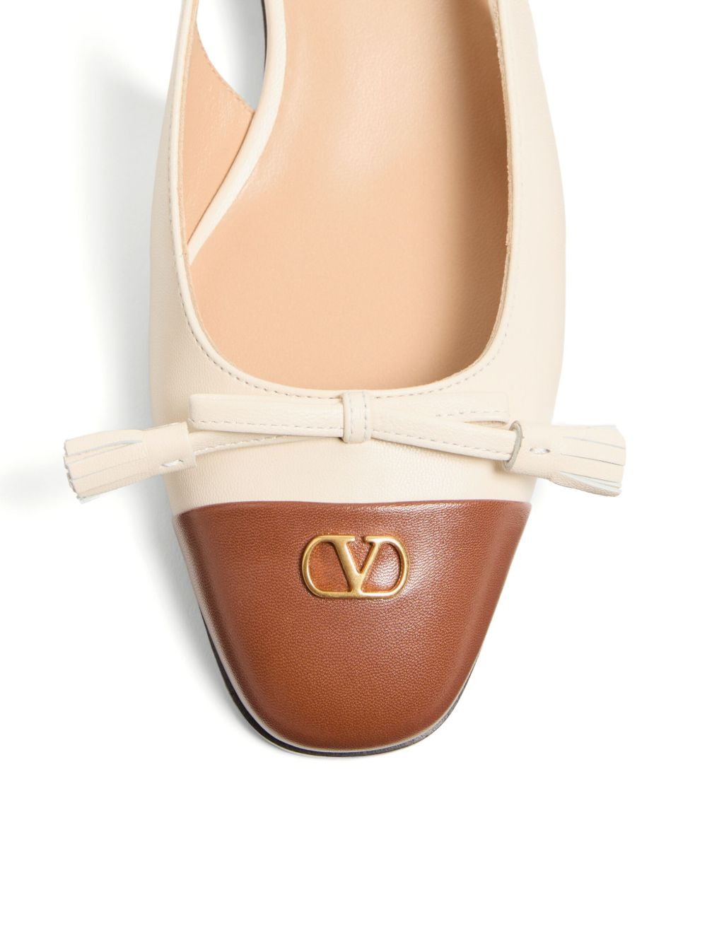 Valentino Garavani Valet Du Roi leather ballet flats - 3