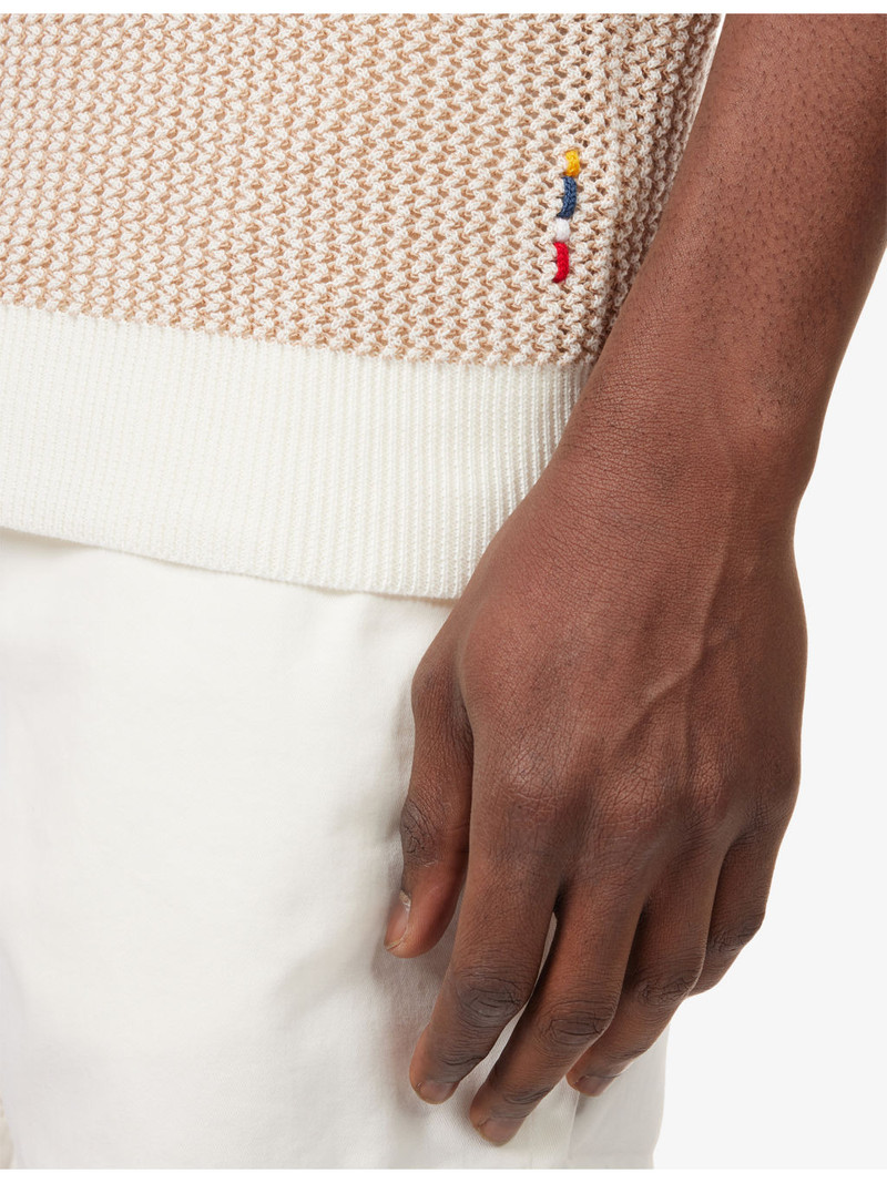 Horton Cotton-Crochet Polo Shirt 5