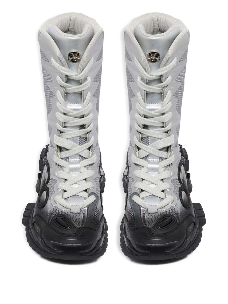 mesh panelled lace-up boots 4