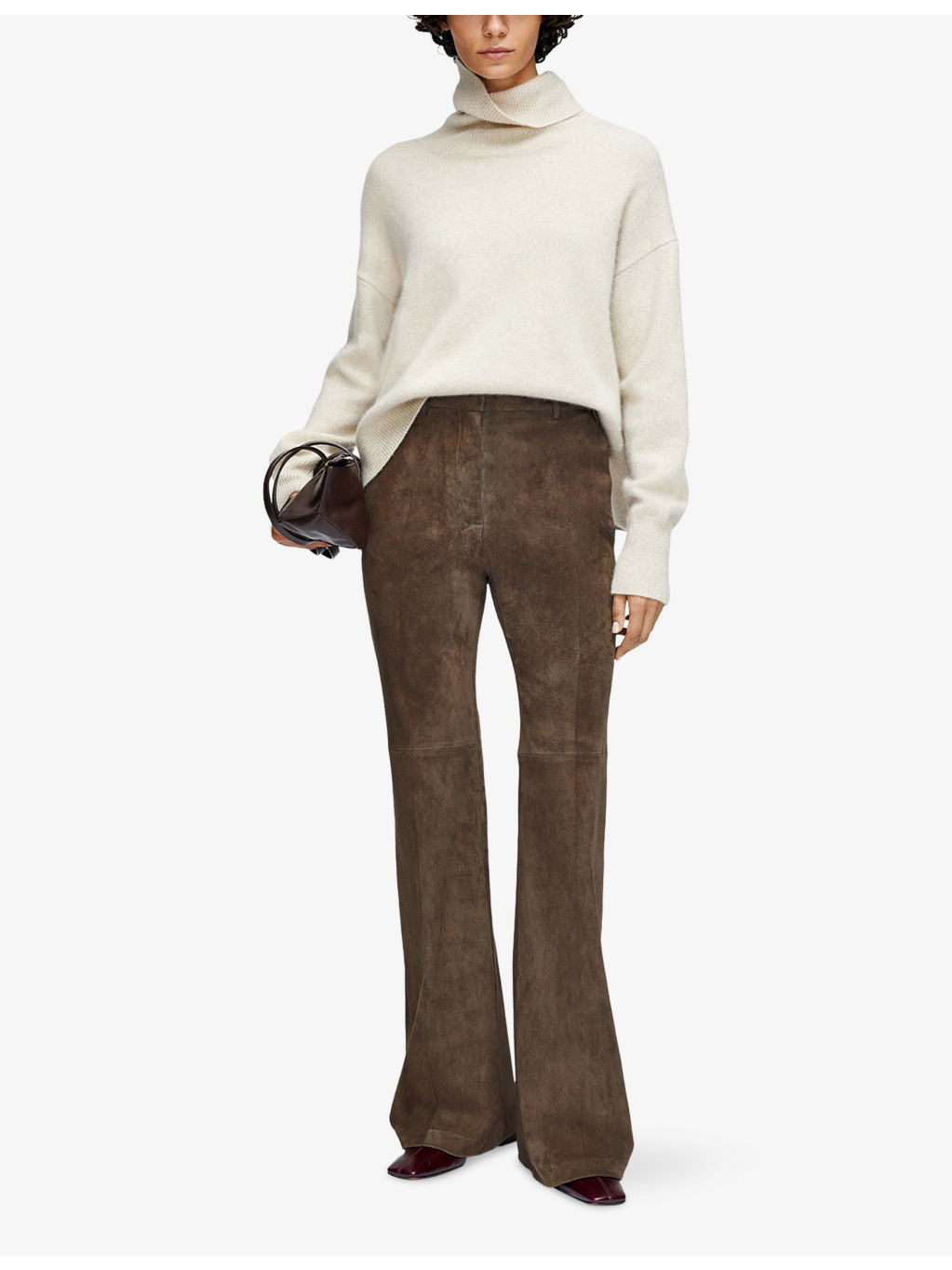 Tafira Stretch-Suede Trousers - 2