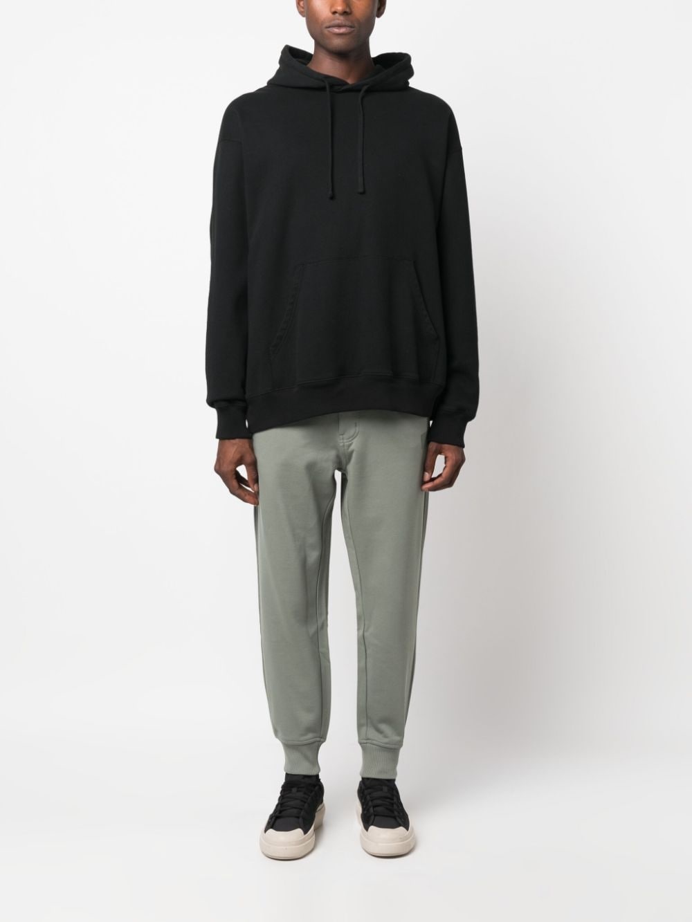 logo-patch organic-cotton track pants - 2
