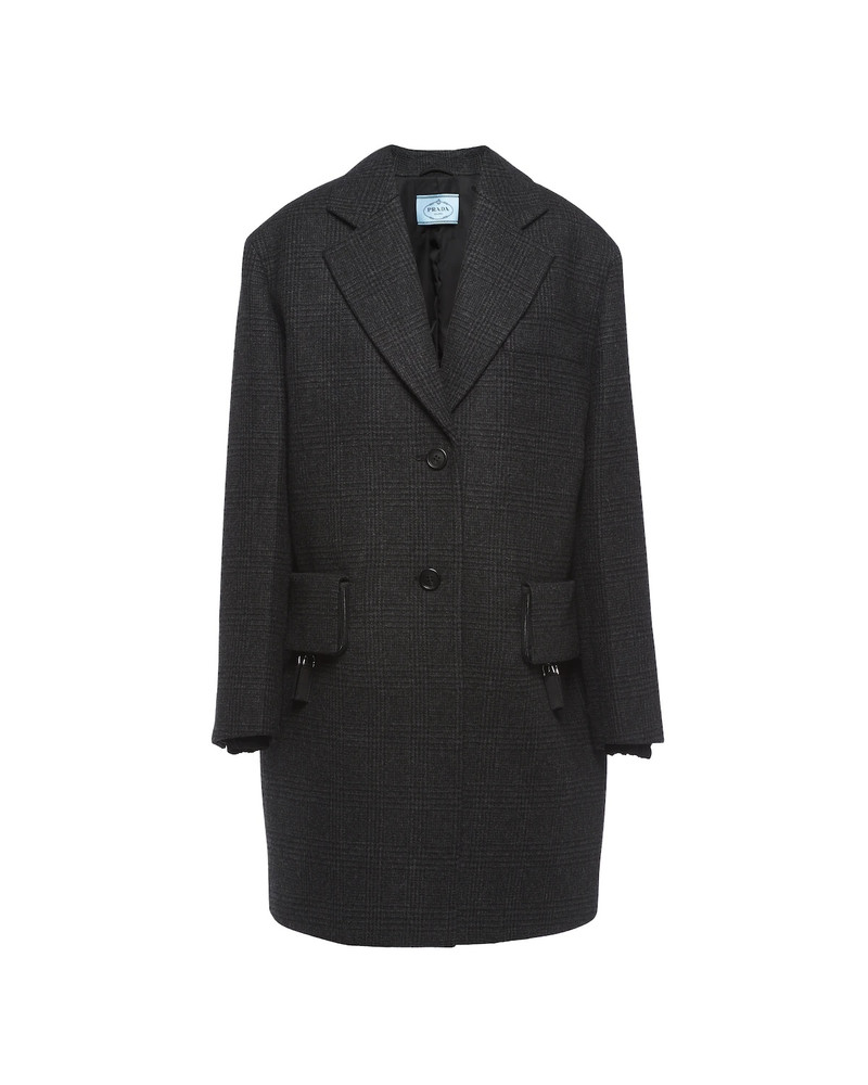 Single-breasted Prince of Wales check coat 1