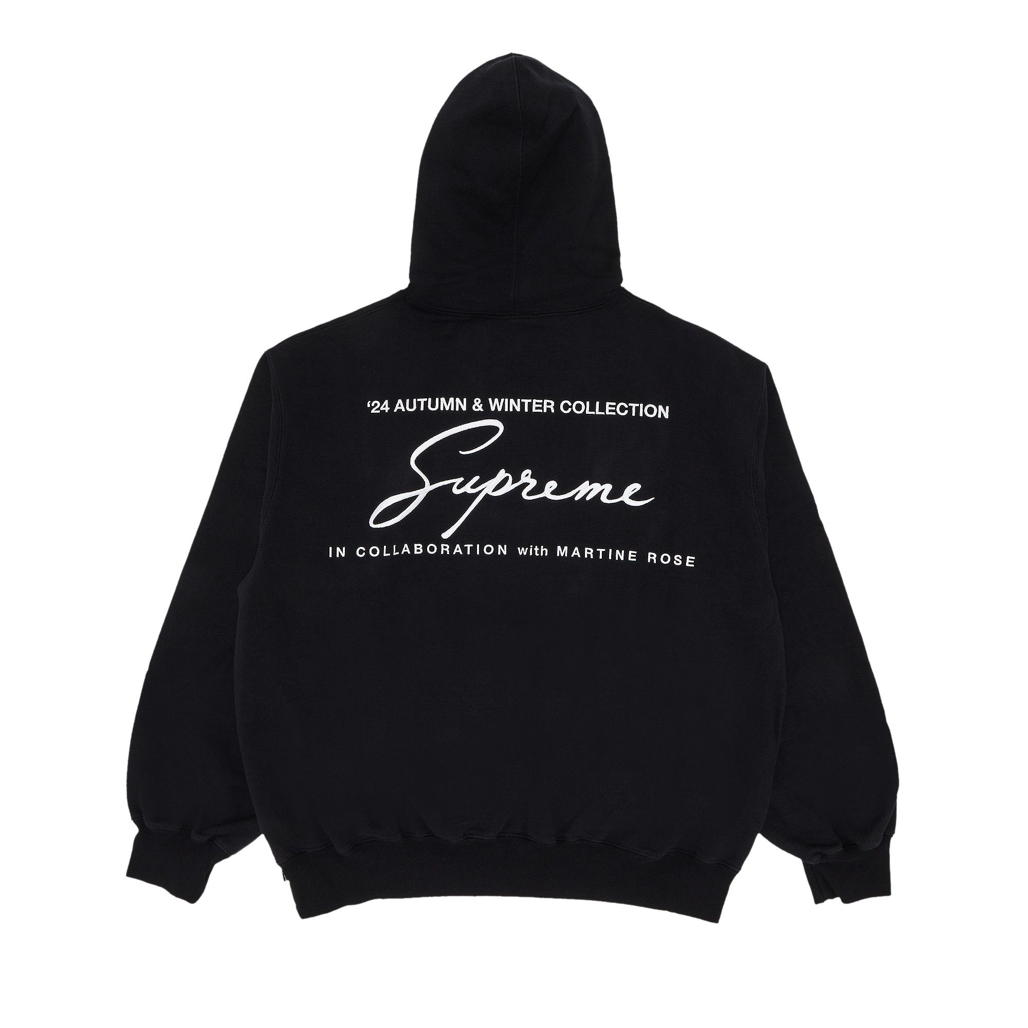 Supreme x Martine Rose Hooded Sweatshirt 'Black' - 2