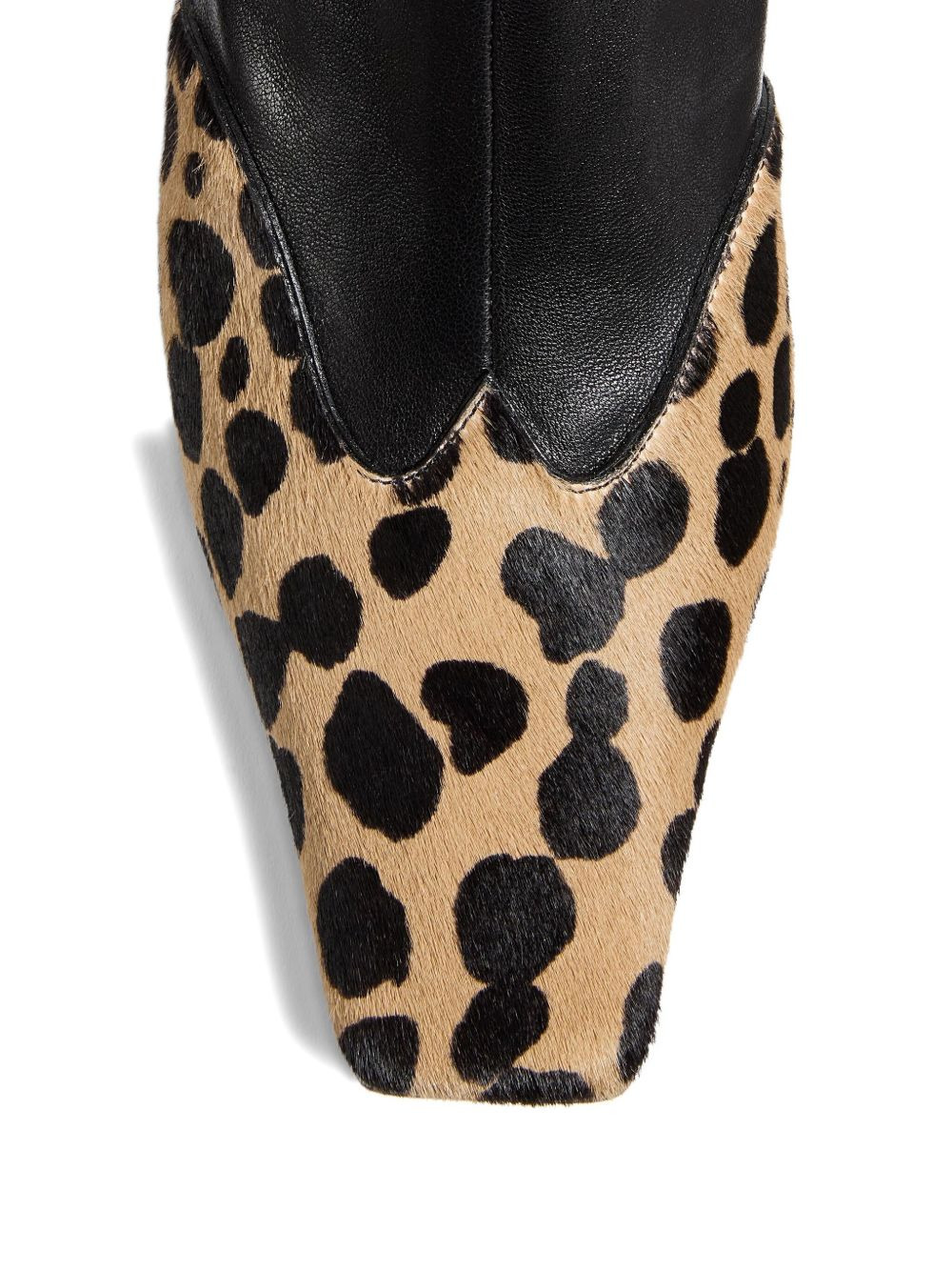 85mm Nevada hyena-print square toe boots - 3