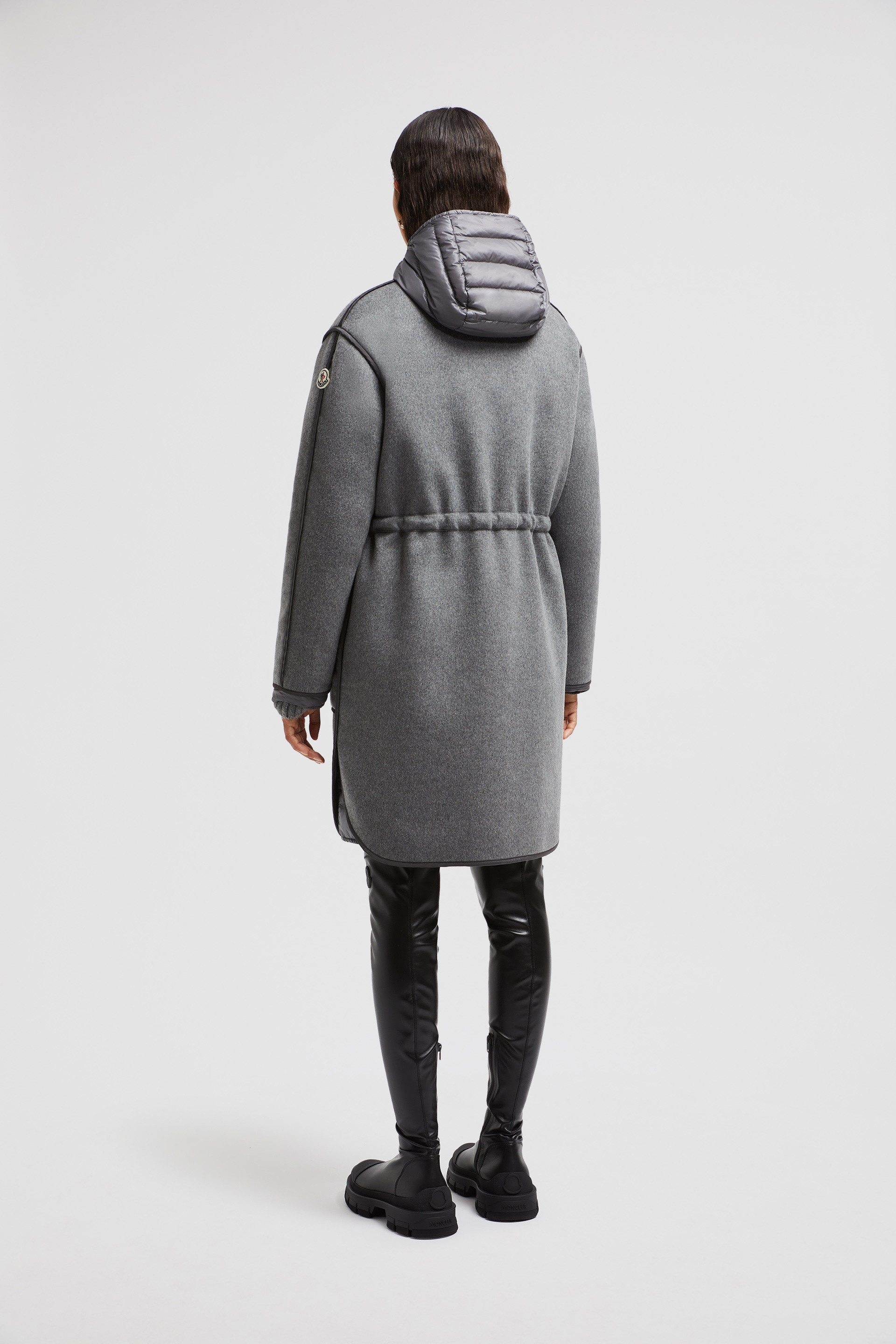 関税込 MONCLER BONREPOS LONG 3-IN-1 DOWN JACKET Moncler Bonrepos 3-in-1 Cashmere-Blend Long Coat | Neiman Marcus