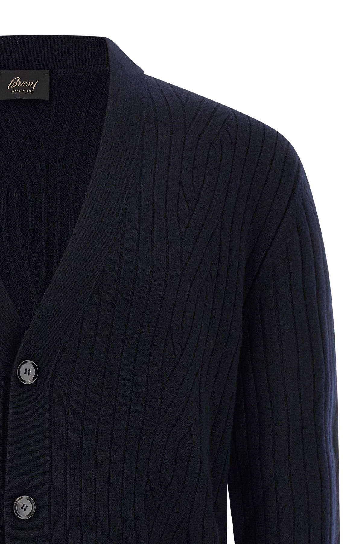 Ribbed and braid cardigan - 3