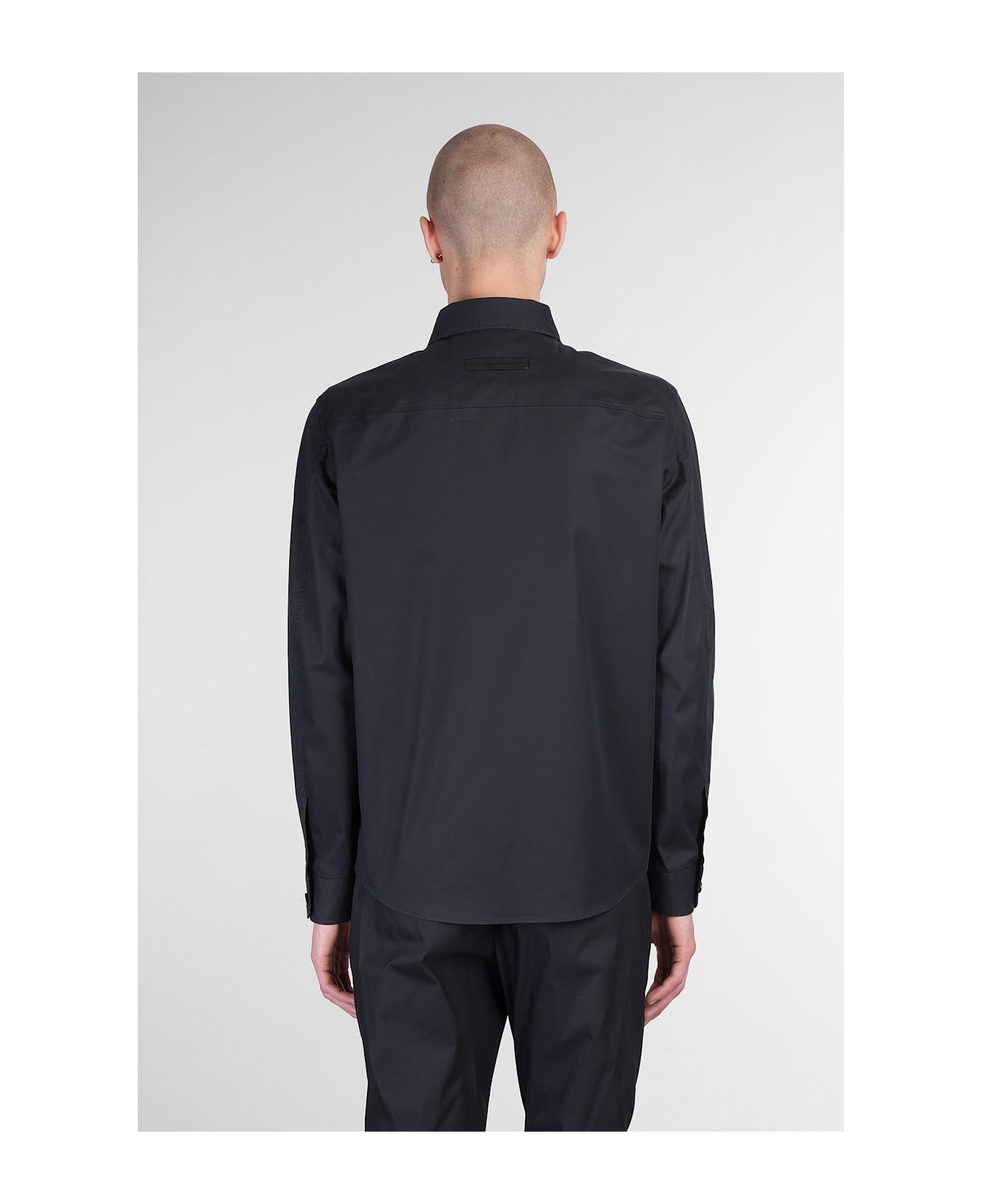 Shirt In Black Cotton - 3