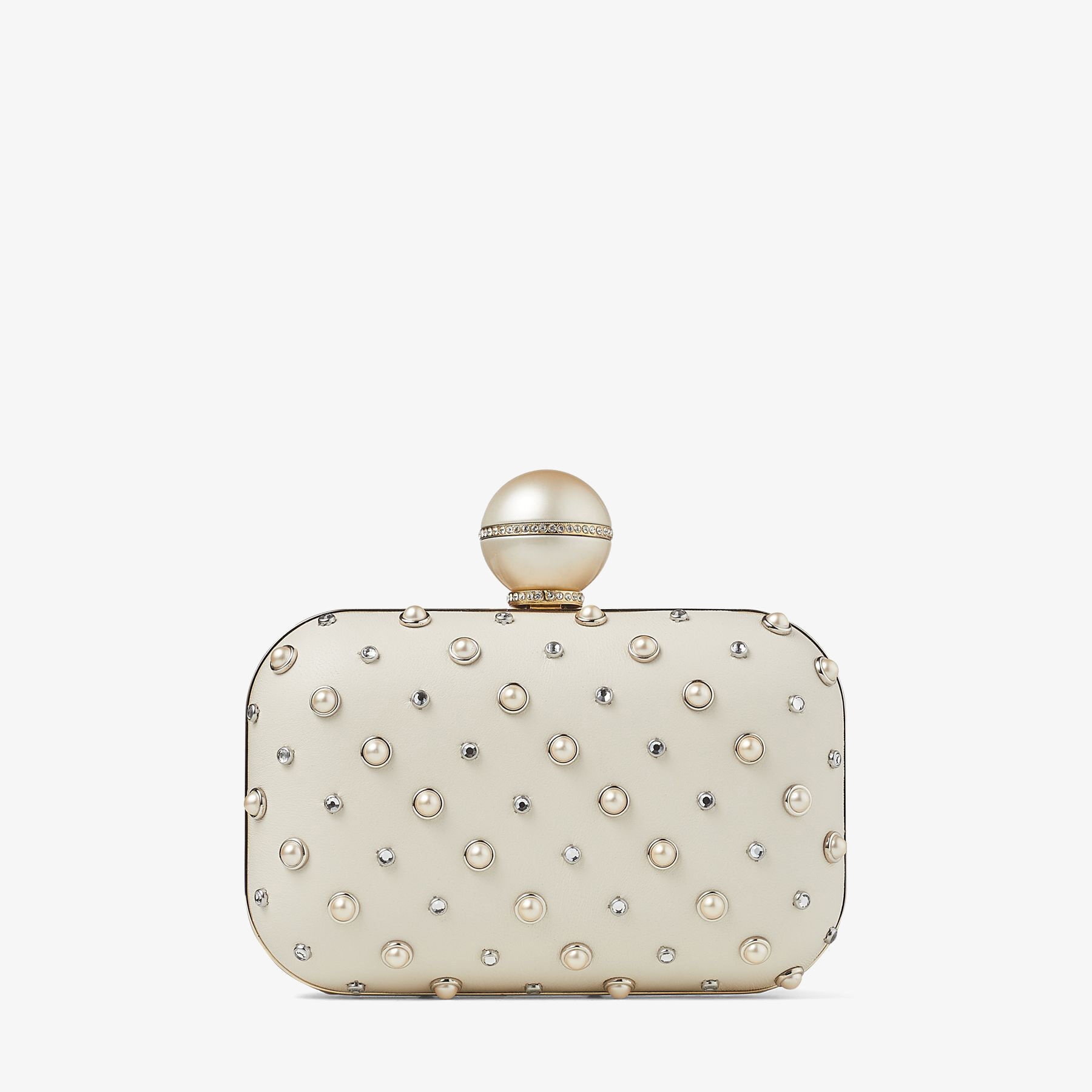 Cloud
Pearl Mix Clutch Bag with Ball Clasp - 6