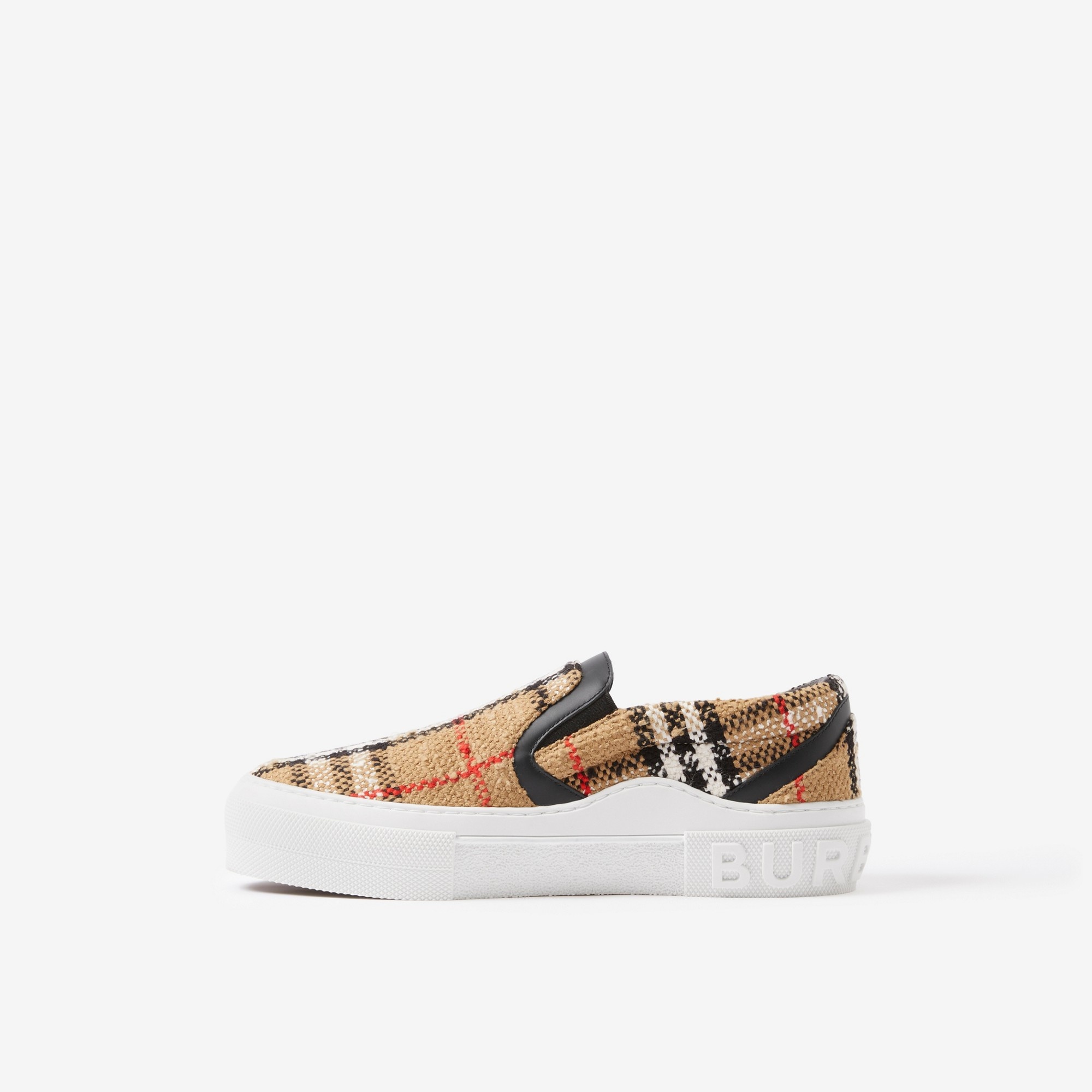 Vintage Check Cotton Wool Blend Sneakers - 5