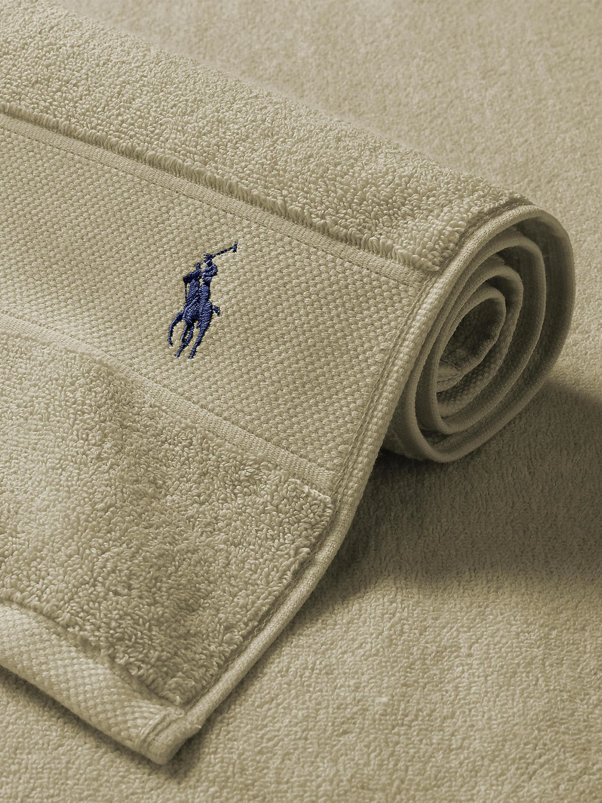 Polo Player Cotton Bath Mat - Sage - 1