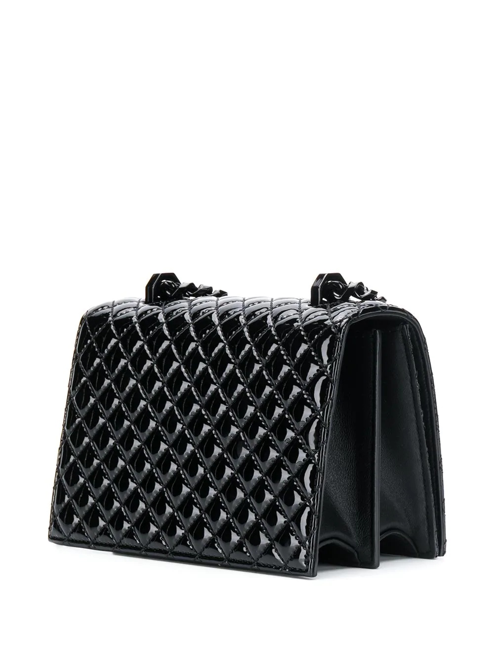 skull quilted crossbody bag - 3