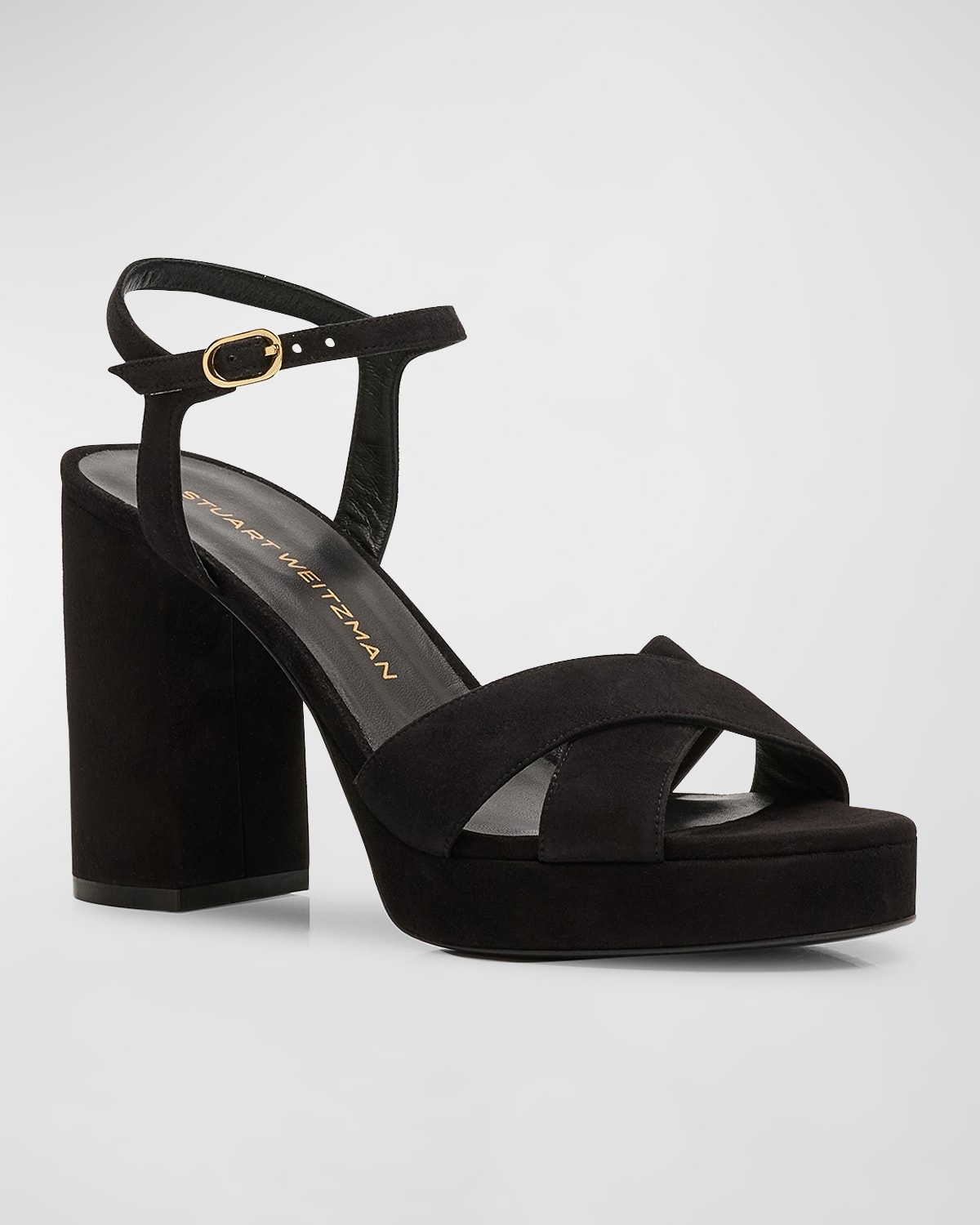 Dayna Suede Crisscross Platform Sandals - 3