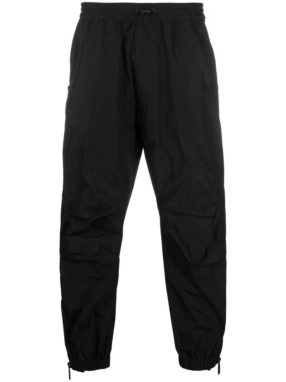 zip-embellished tapered sweatpants - 1