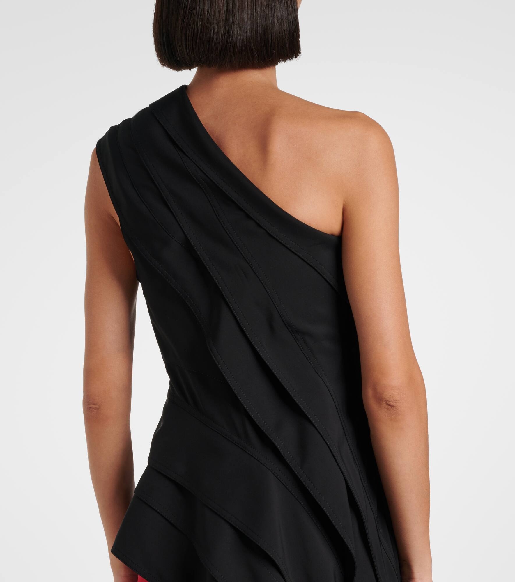 One-shoulder jersey top - 6