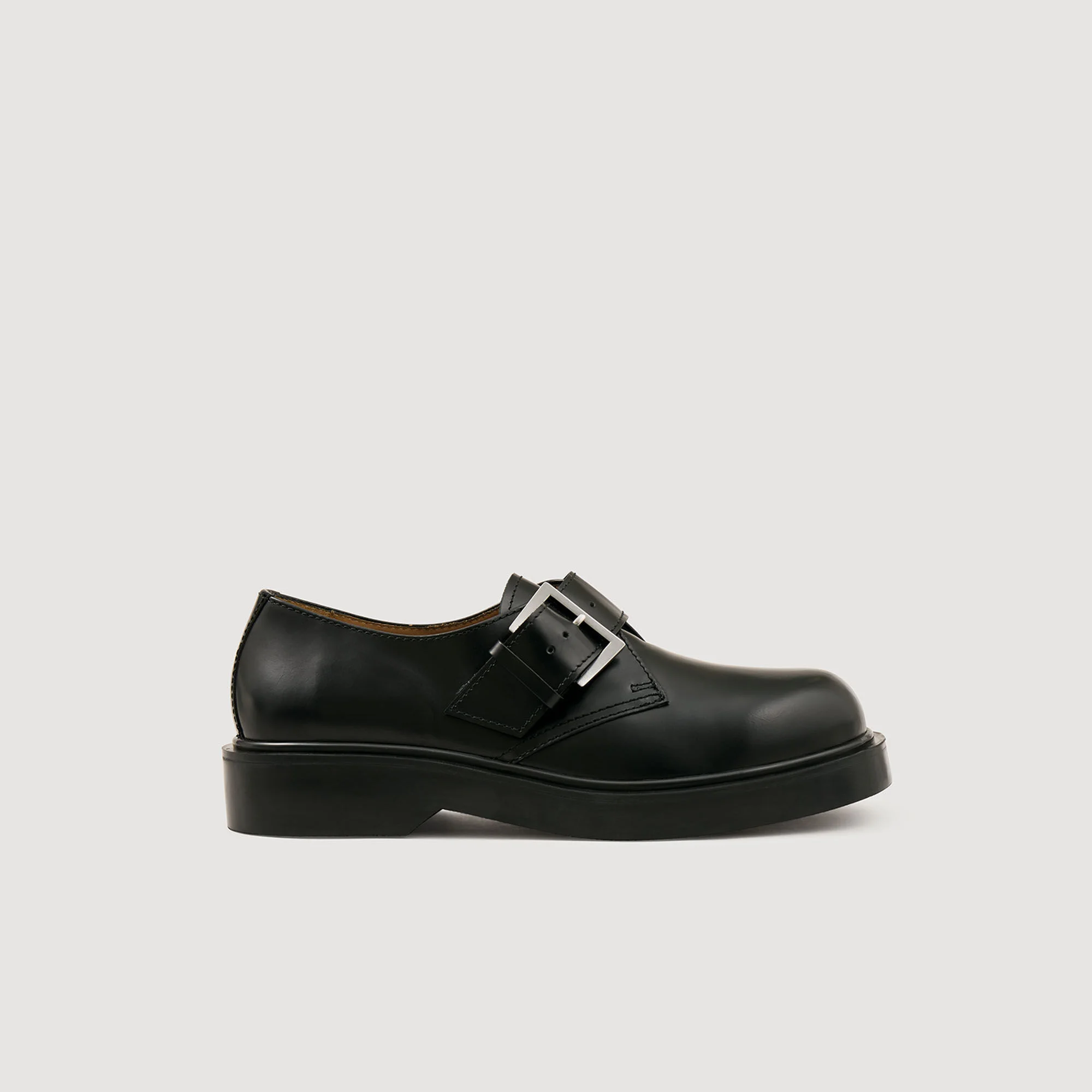 GLAZED LEATHER DERBIES - 1