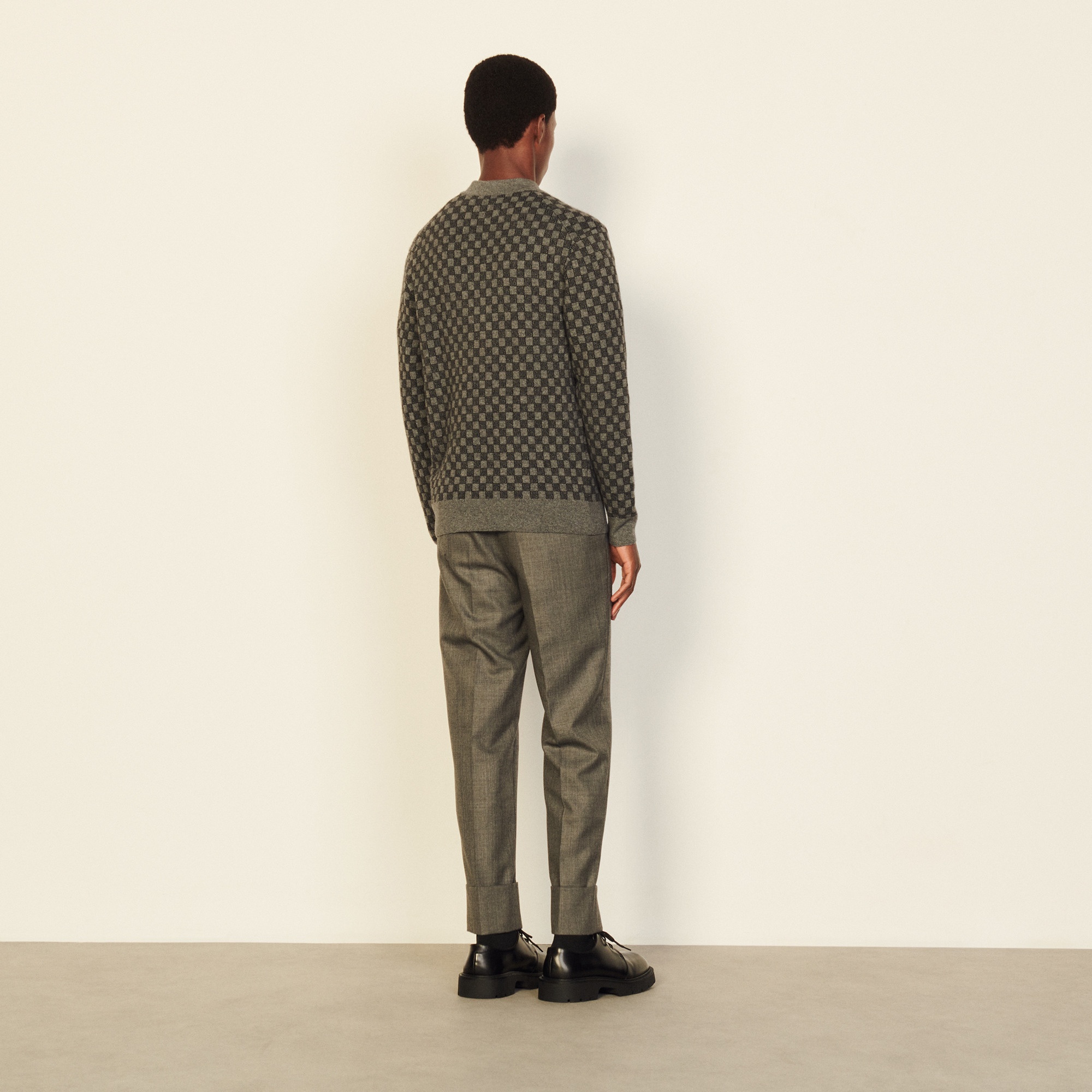 Jacquard knit cardigan - 3