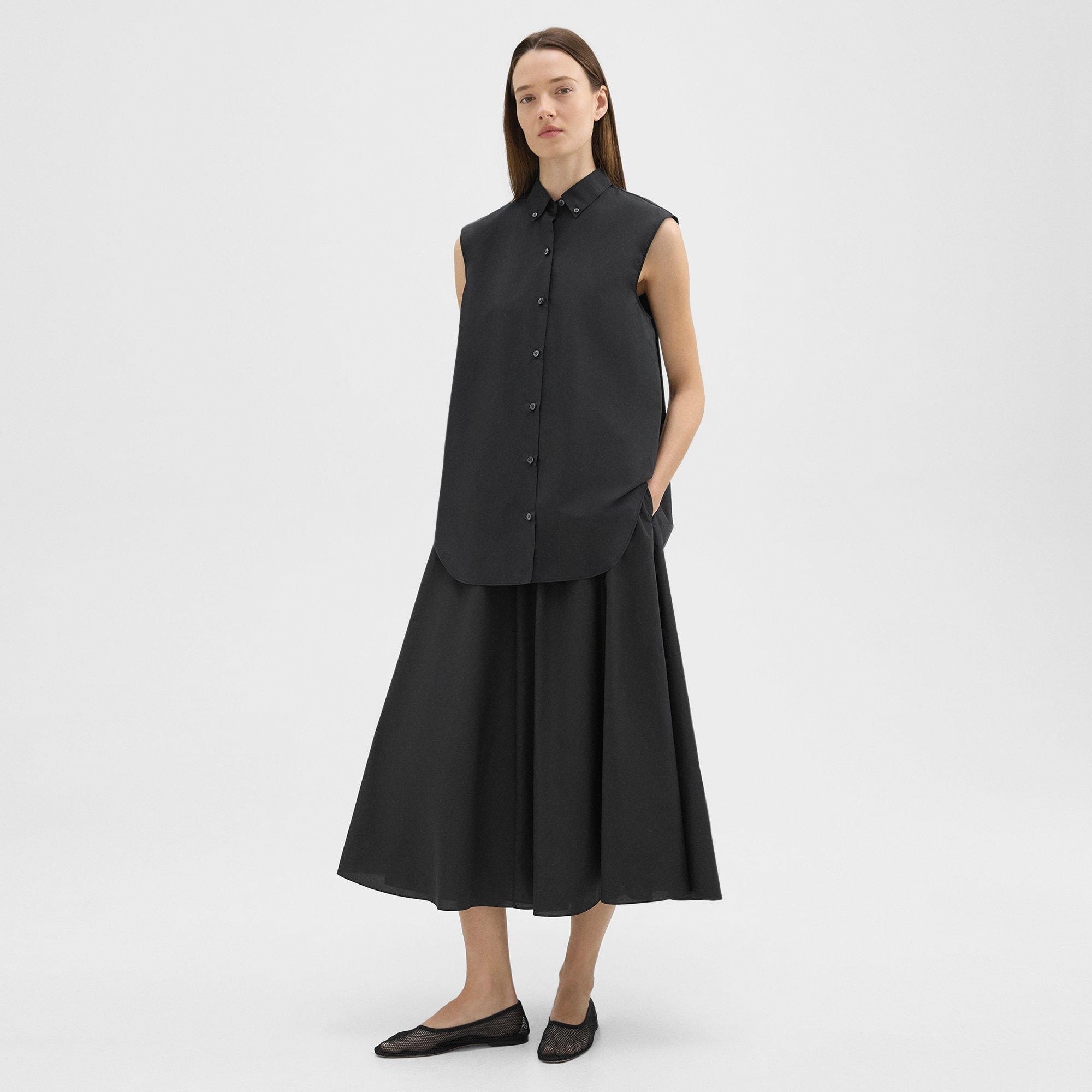 Sleeveless Shirt in Cotton-Blend - 6