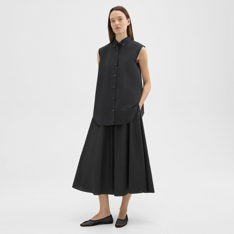 Theory Sleeveless Shirt in Cotton-Blend outlook