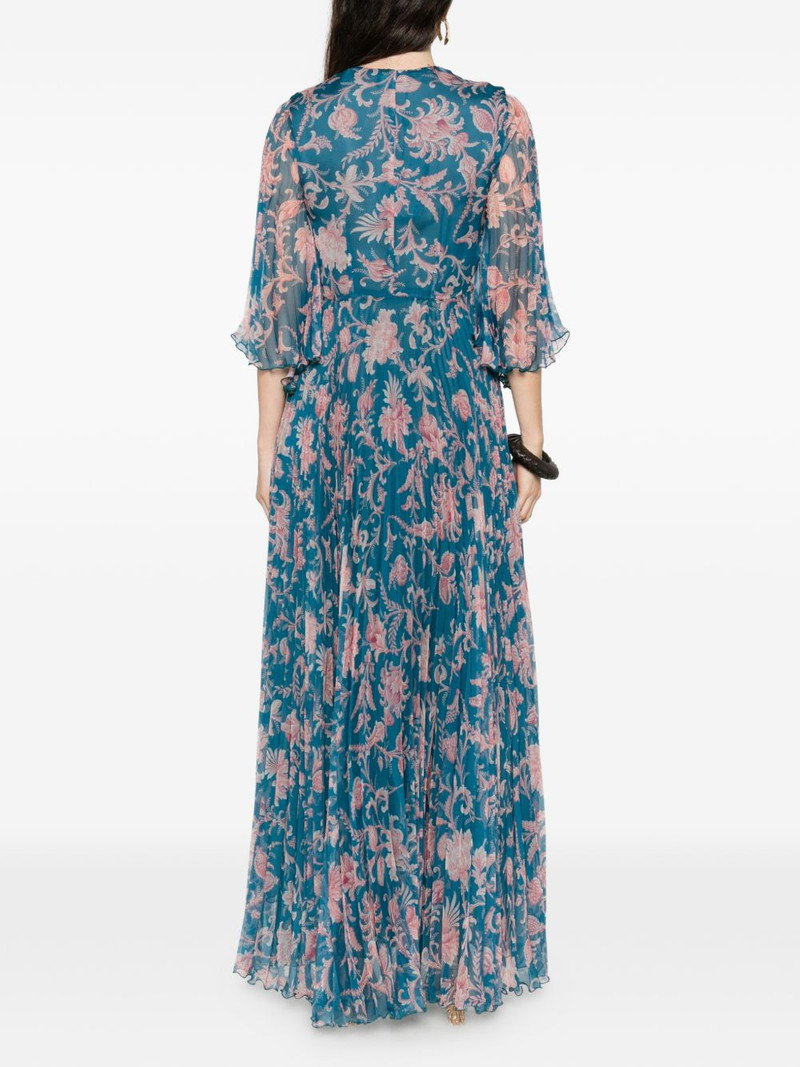 floral-pattern pleated dress 4