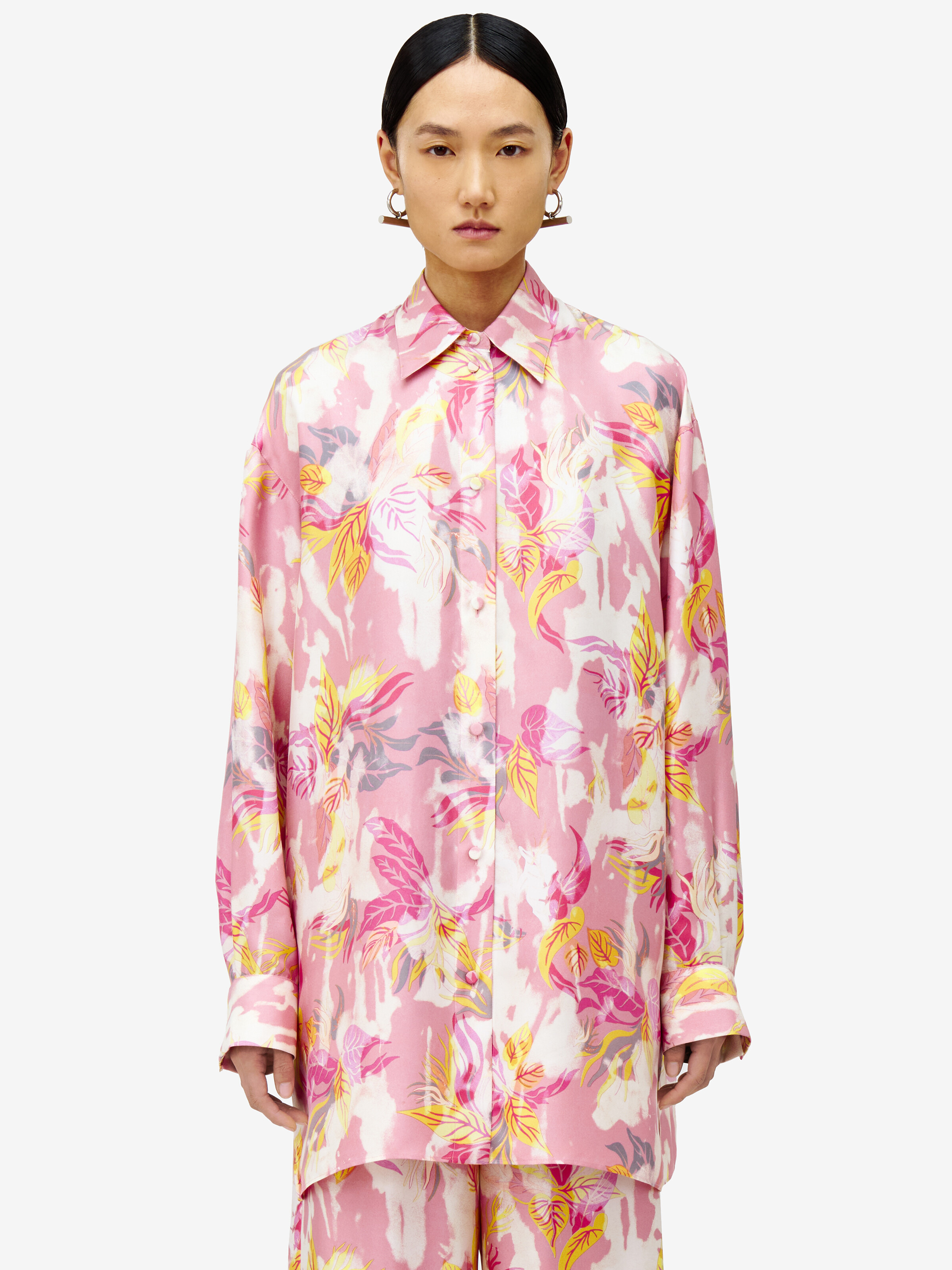 Floral Pyjama Shirt - 4