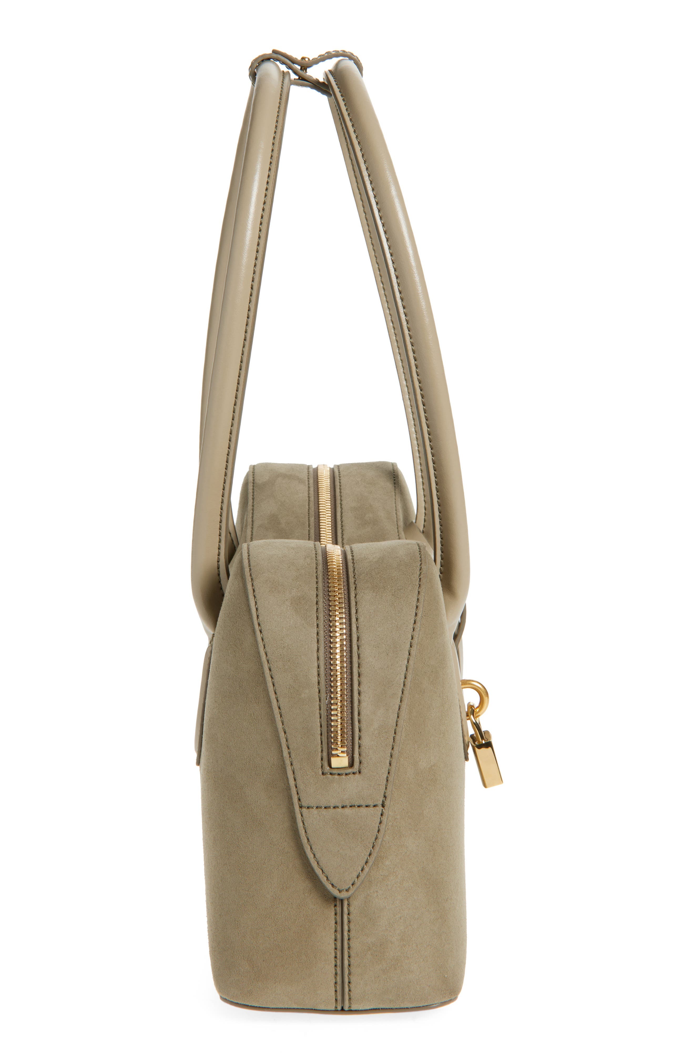 Stella McCartney Ryder Faux Suede Crossbody Bag in Khaki at Nordstrom - 5
