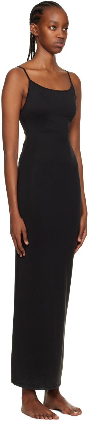 Black Smooth Lounge Maxi Dress - 2