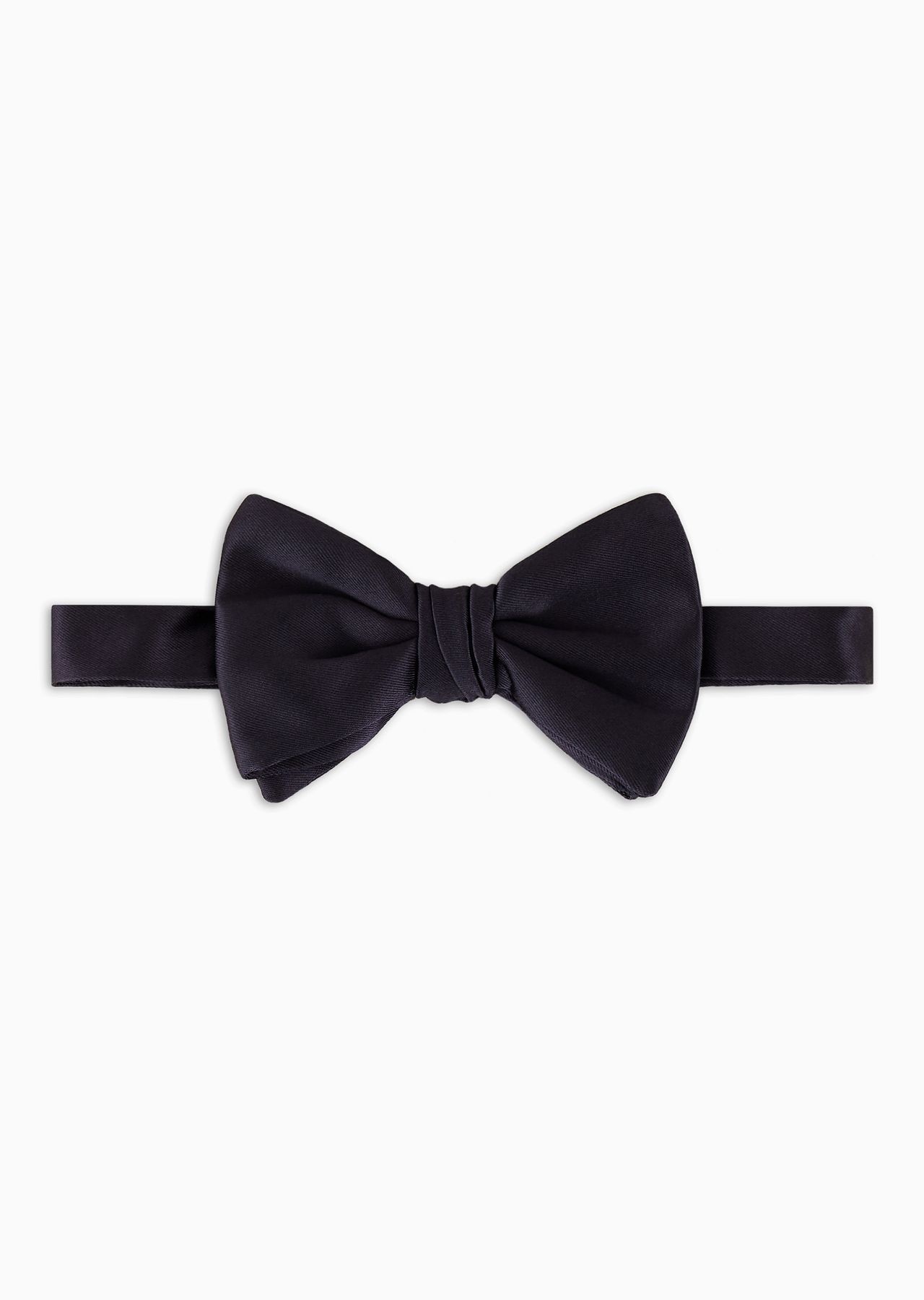 Pure silk knotted bow tie - 1