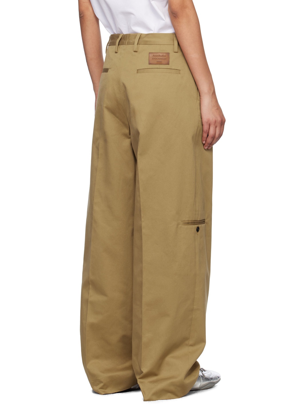 Beige Twill Trousers - 3
