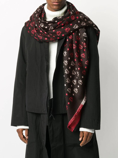 MCM logo fringe scarf outlook