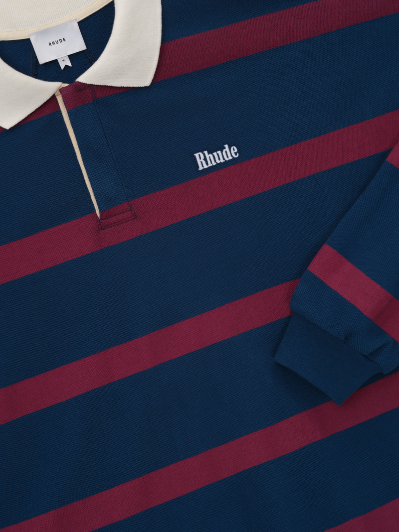STRIPED LS PIQUE POLO 5