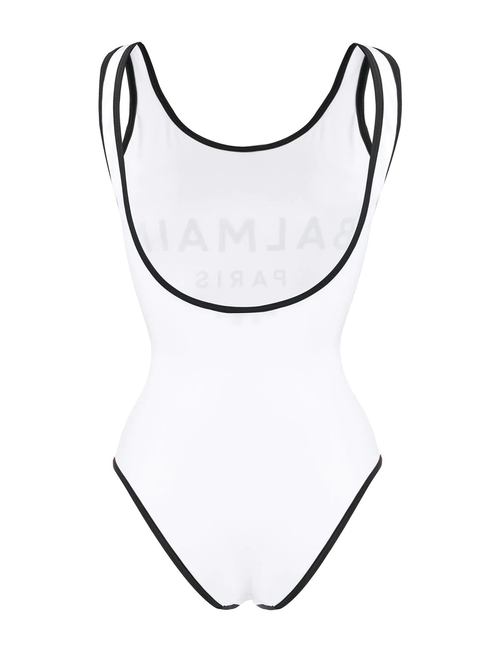 printed logo swimsuit - 2