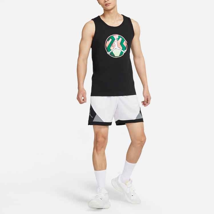 Air Jordan Pattern Printing Sports Vest Men's Black DQ5878-010 - 5