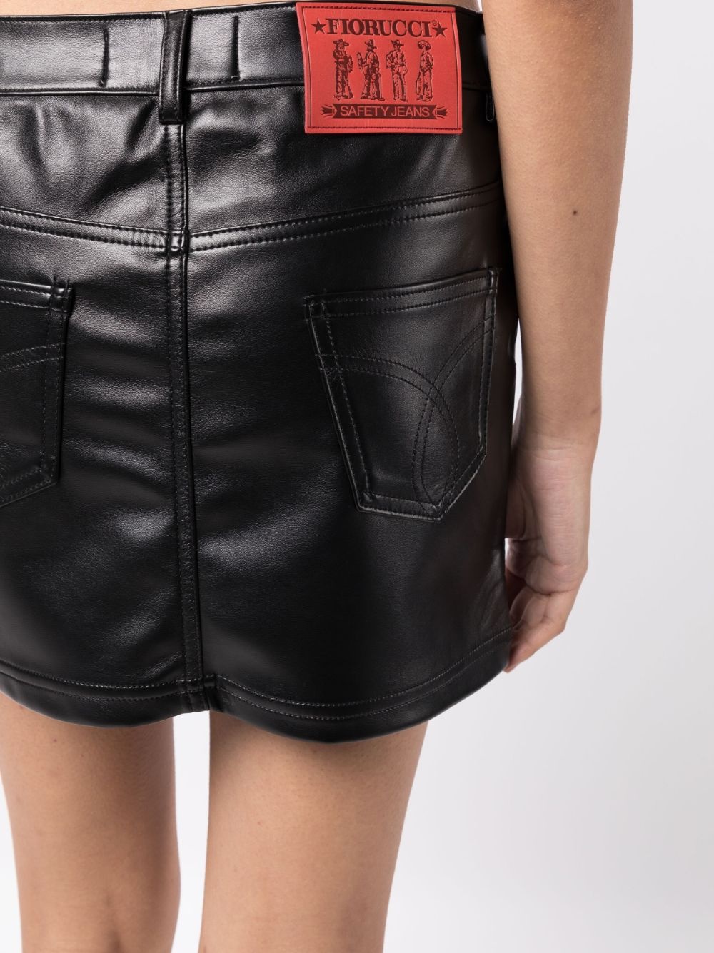 Sofia logo-patch skirt - 5