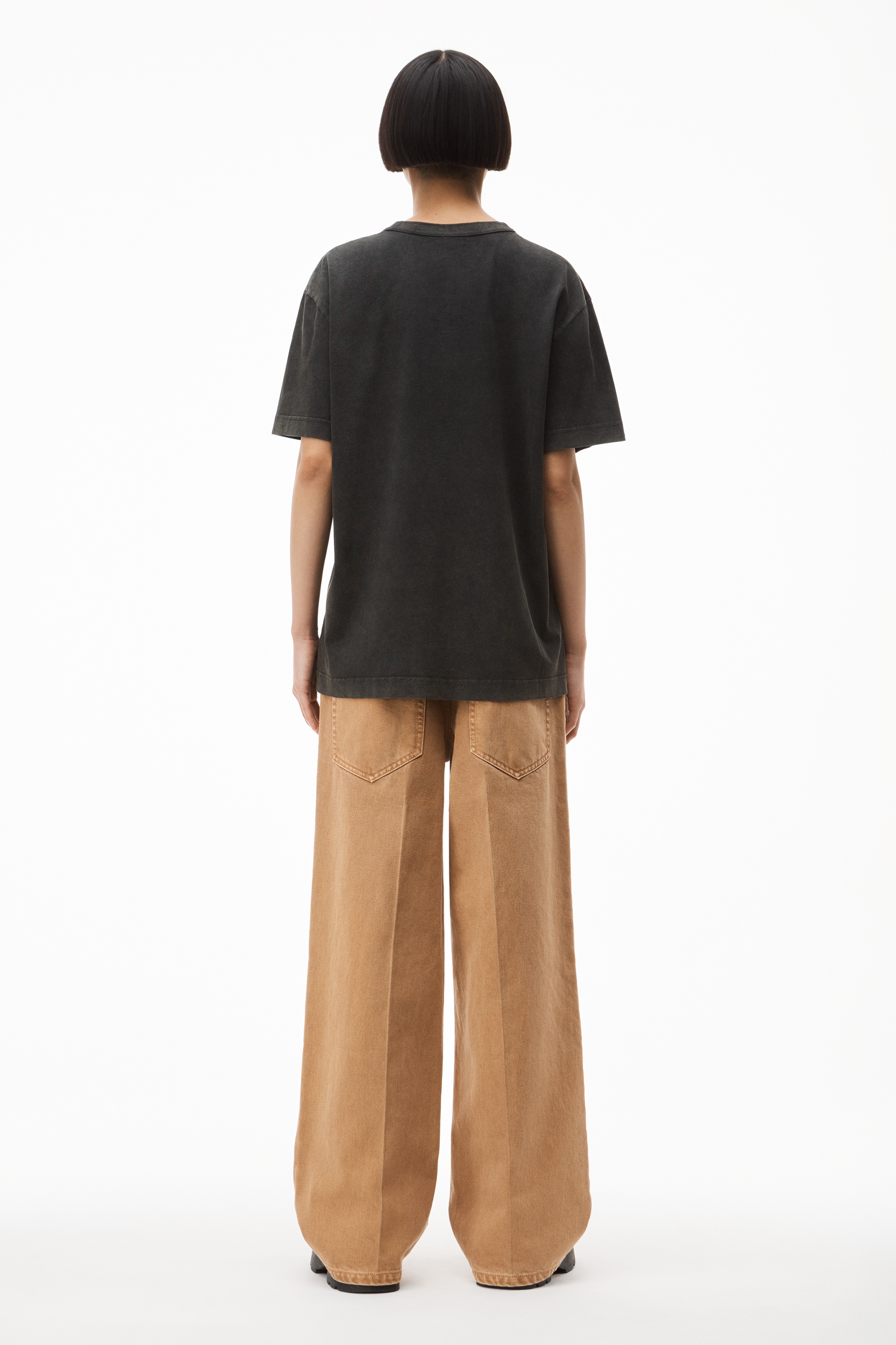 ACID WASH TEE IN HIGH TWIST JERSEY - 5