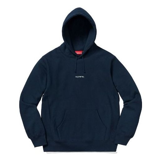 Supreme FW18 Trademark Hooded Sweatshirt 'Navy' SUP-FW18-302 - 1