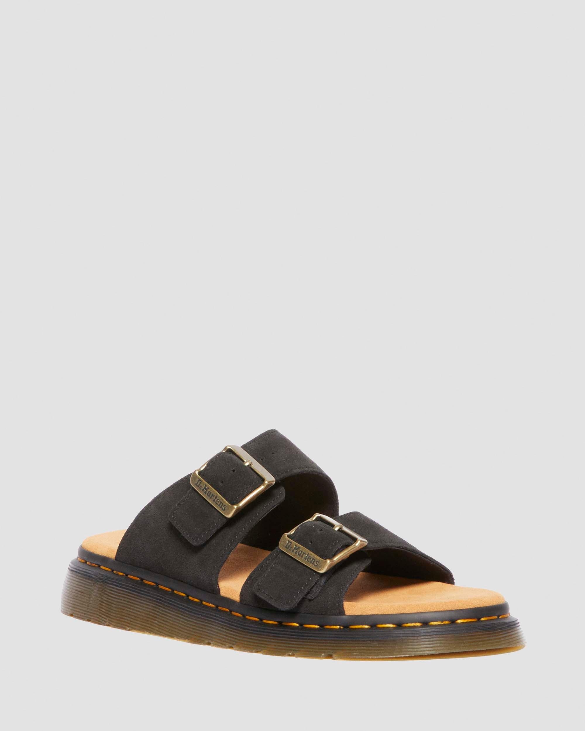 Josef Suede Slide Sandals - 5
