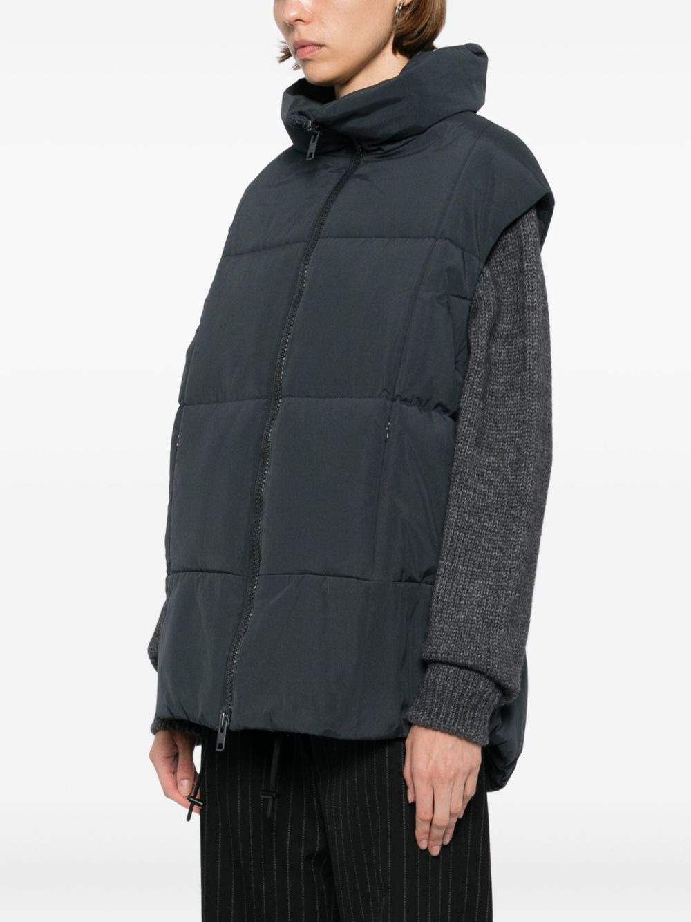 sleeveless puffer gilet - 3