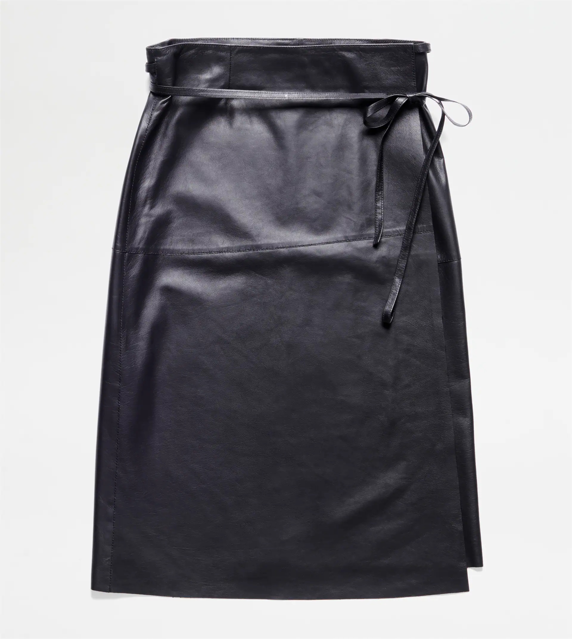 LEATHER SKIRT - BLACK - 1