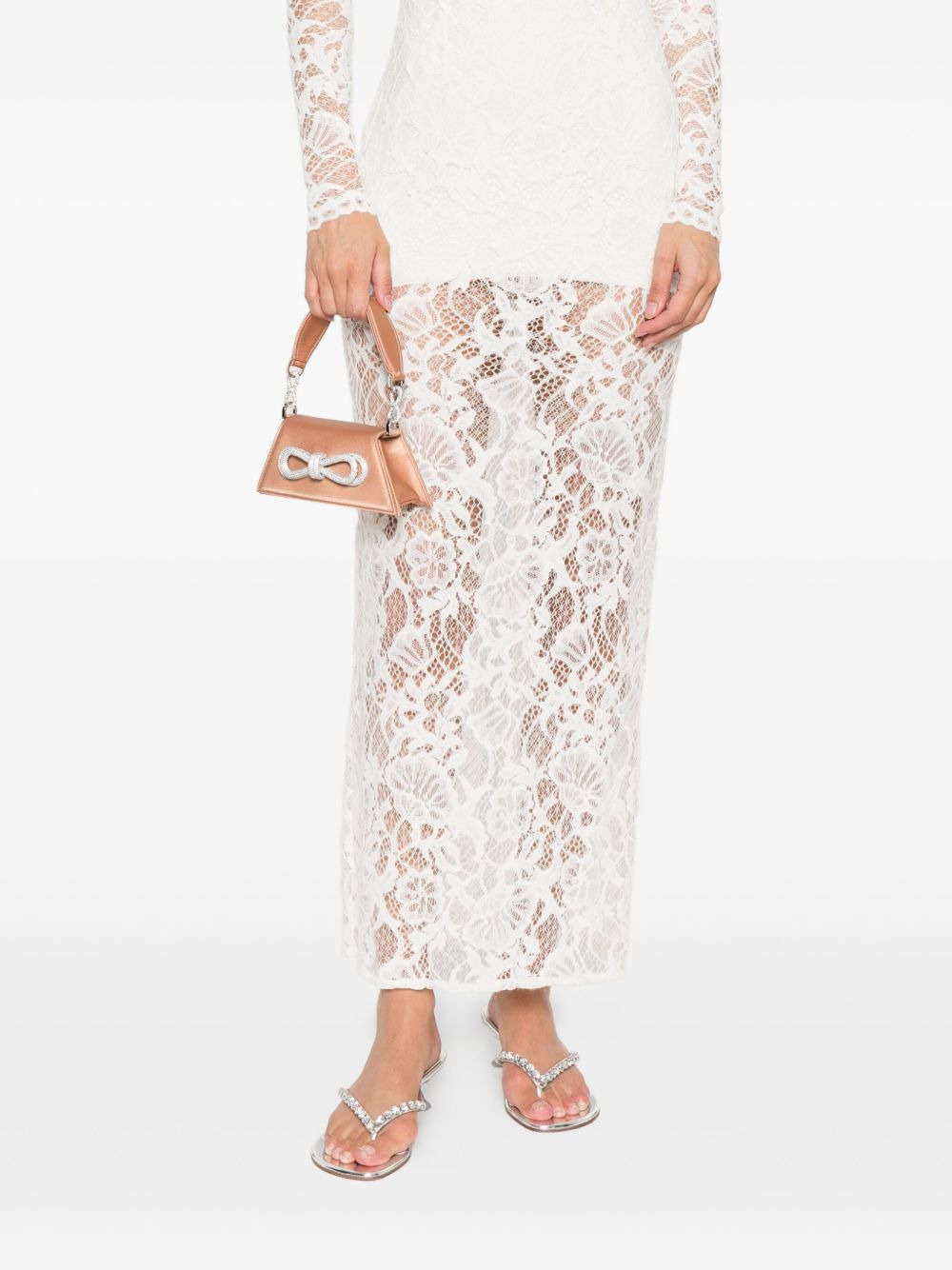 Samantha crystal-embellished bow mini bag - 2