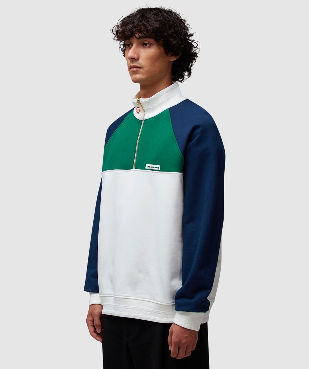 ¼ zip colourblock sweatshirt - 2
