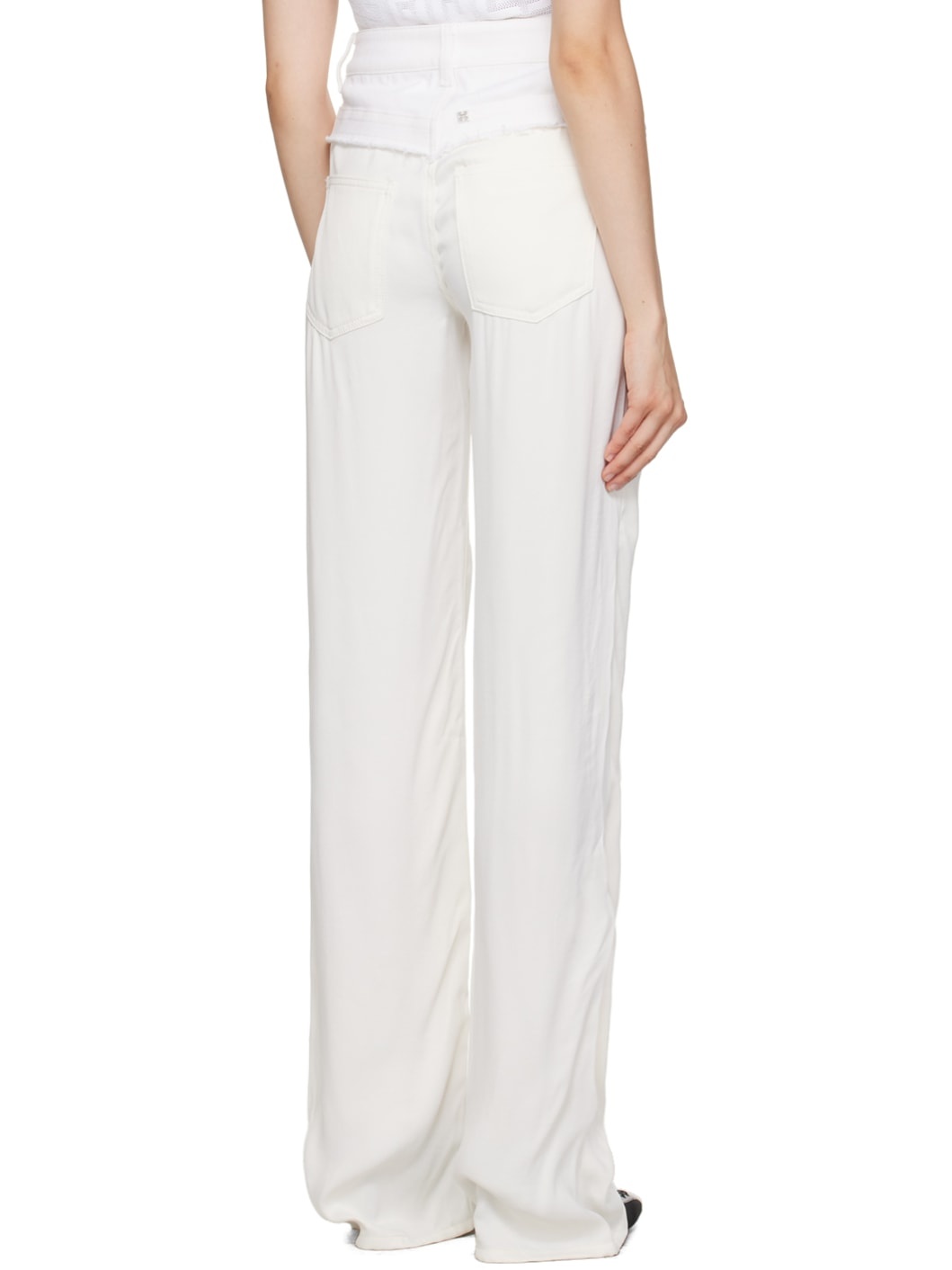 White Oversized Jeans - 3