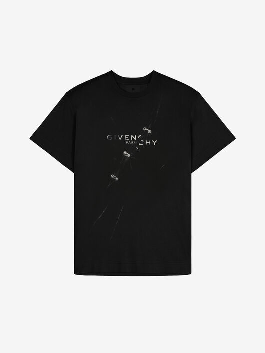 GIVENCHY OVERSIZED T-SHIRT WITH TROMPE-L'OEIL EFFECT - 4