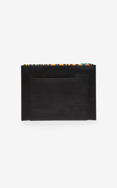 KENZO 'Tiny Tiger' A4 leather clutch outlook