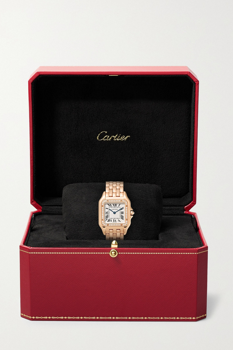 Panthère de Cartier medium 27mm 18-karat pink gold and diamond watch 7