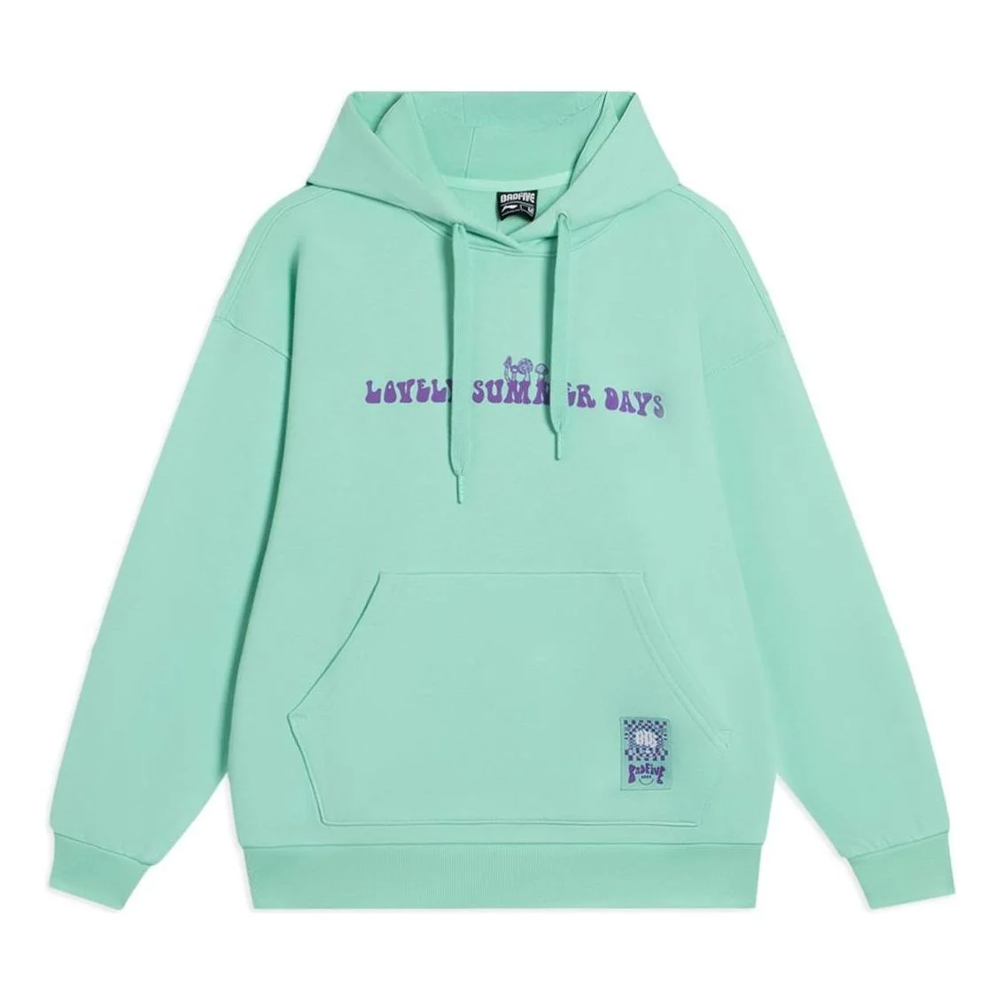 (WMNS) Li-Ning BadFive Graphic Hoodie 'Mint Green' AWDS646-3 - 1