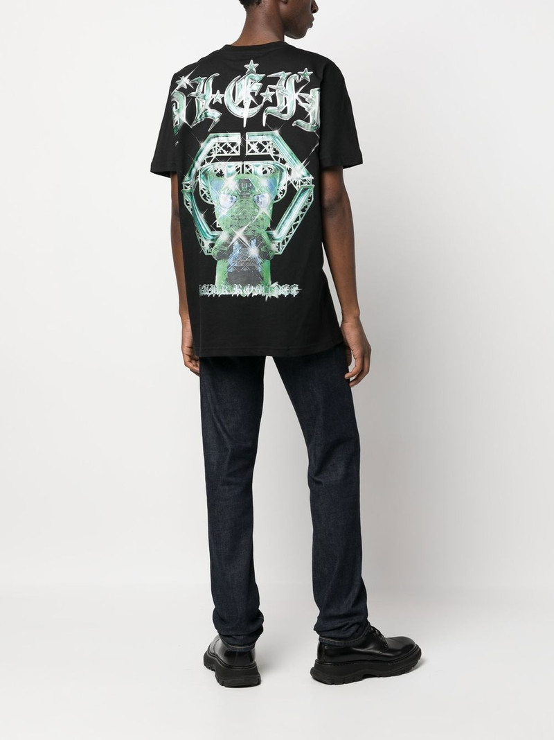 PHILIPP PLEIN logo print T-shirt outlook