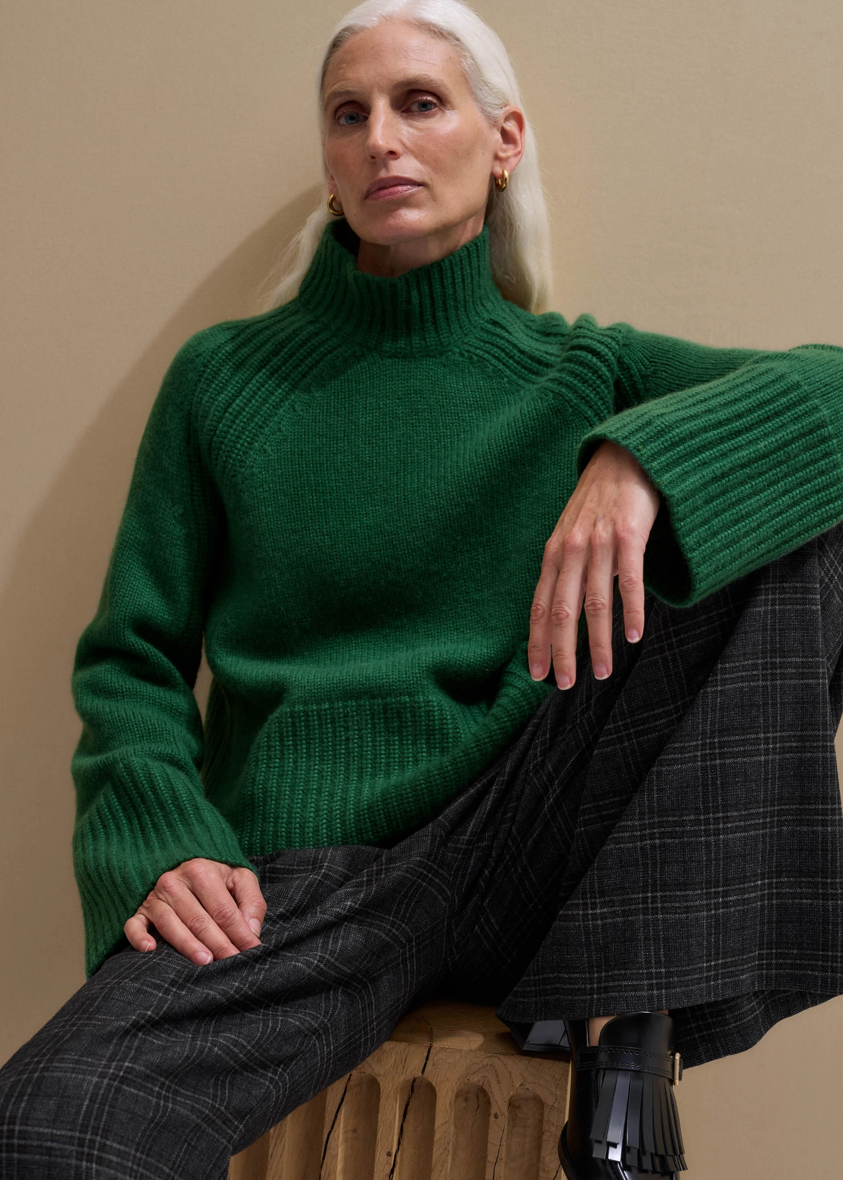 High Neck Sweater - 1